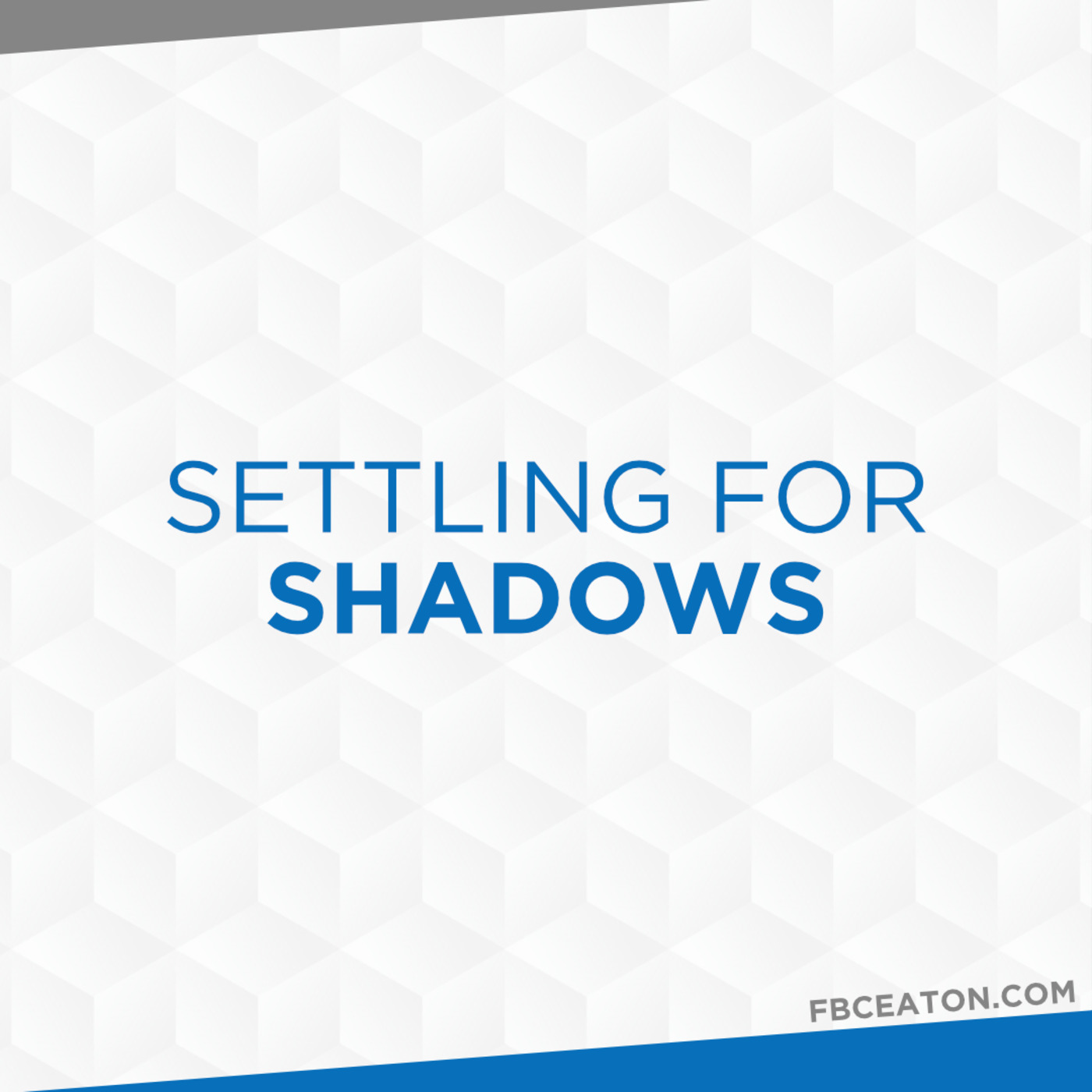 Settling For Shadows